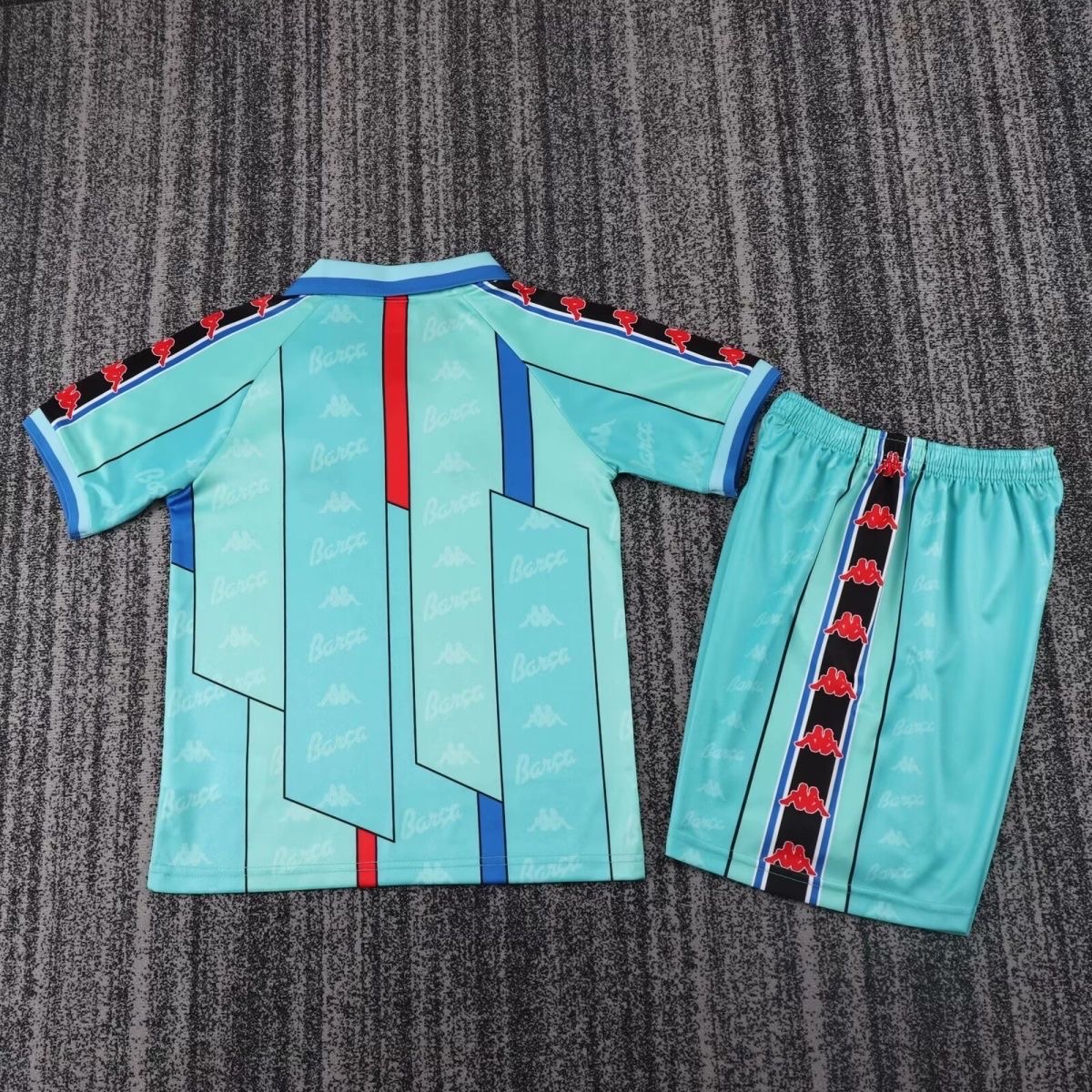 1996/1997 Retro Barcelona AwayFootball Shirt Kids Size 1:1 Thai Quality