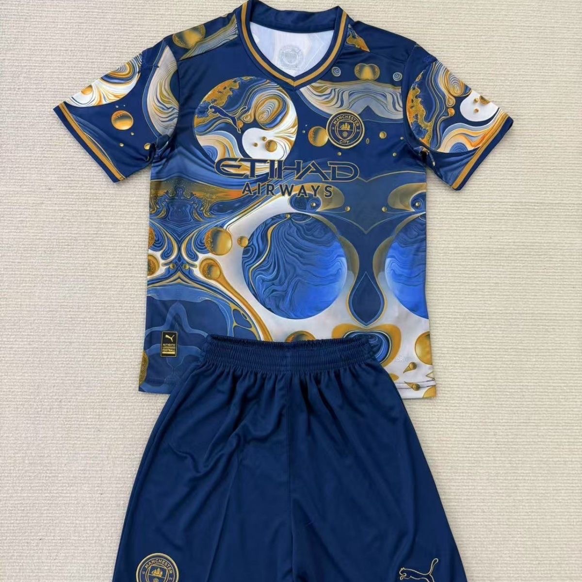 2025/2026 Manchester City ConceptVersion Football Shirt Kids Size 1:1 Thai Quality