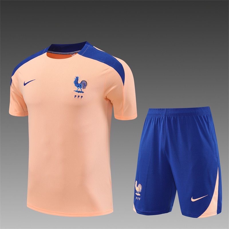 2025/2026 France Training Wear Pink Set Shirt 1:1 Thai Quality