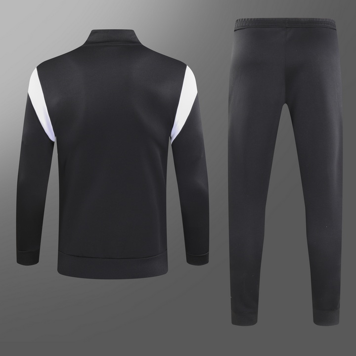 2023/2024 AC Milan Long Zipped Jacket Black Football Shirt Set