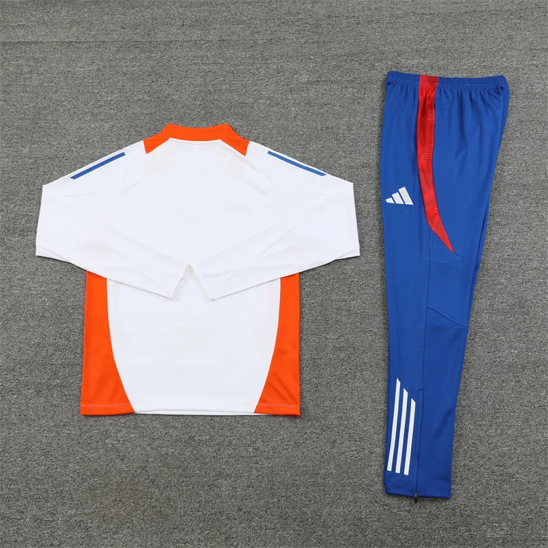 2024/2025 Japan Half-Pull Training Wear White Football Shirt