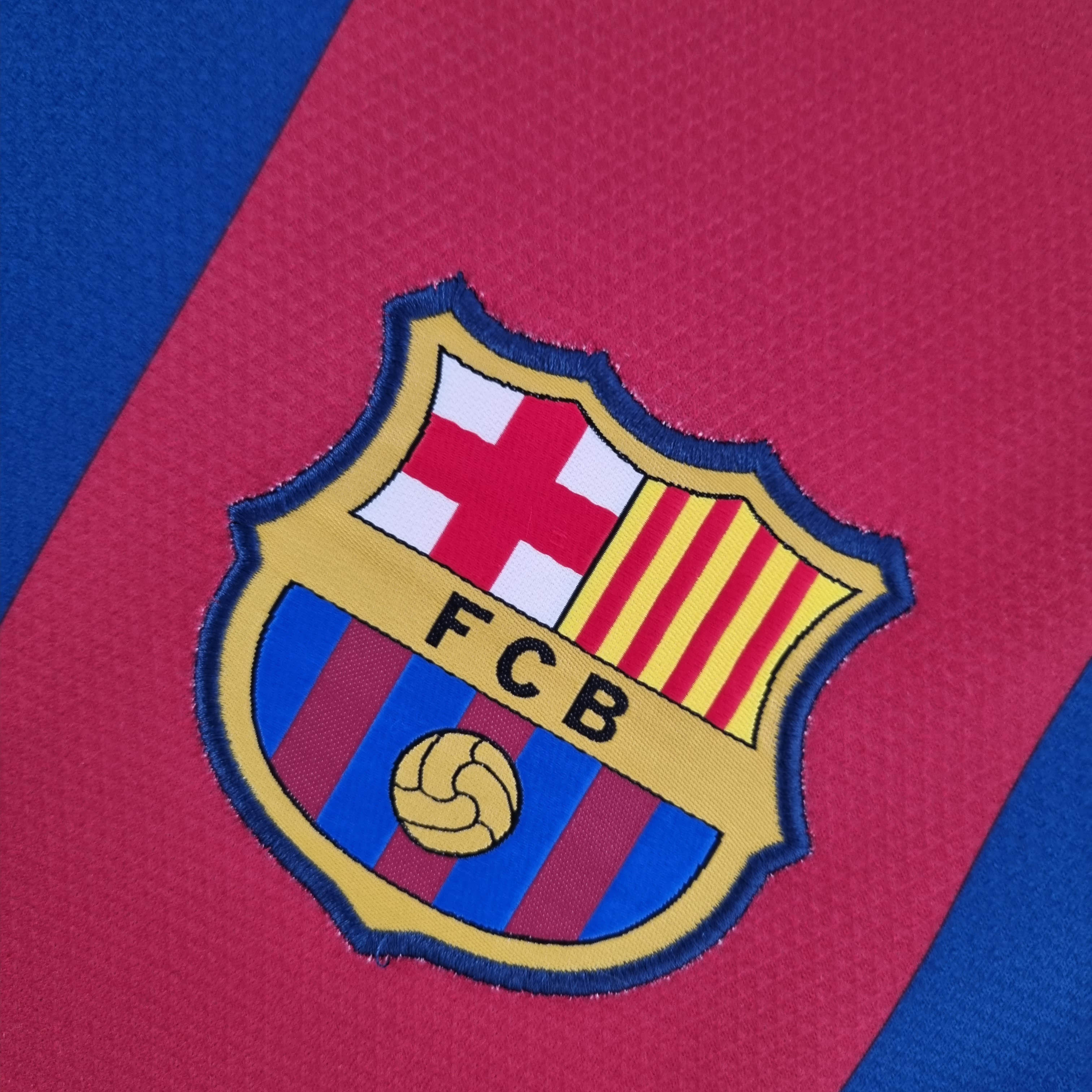 2010/2011 Retro Long Sleeve  Barcelona Home Football Shirt