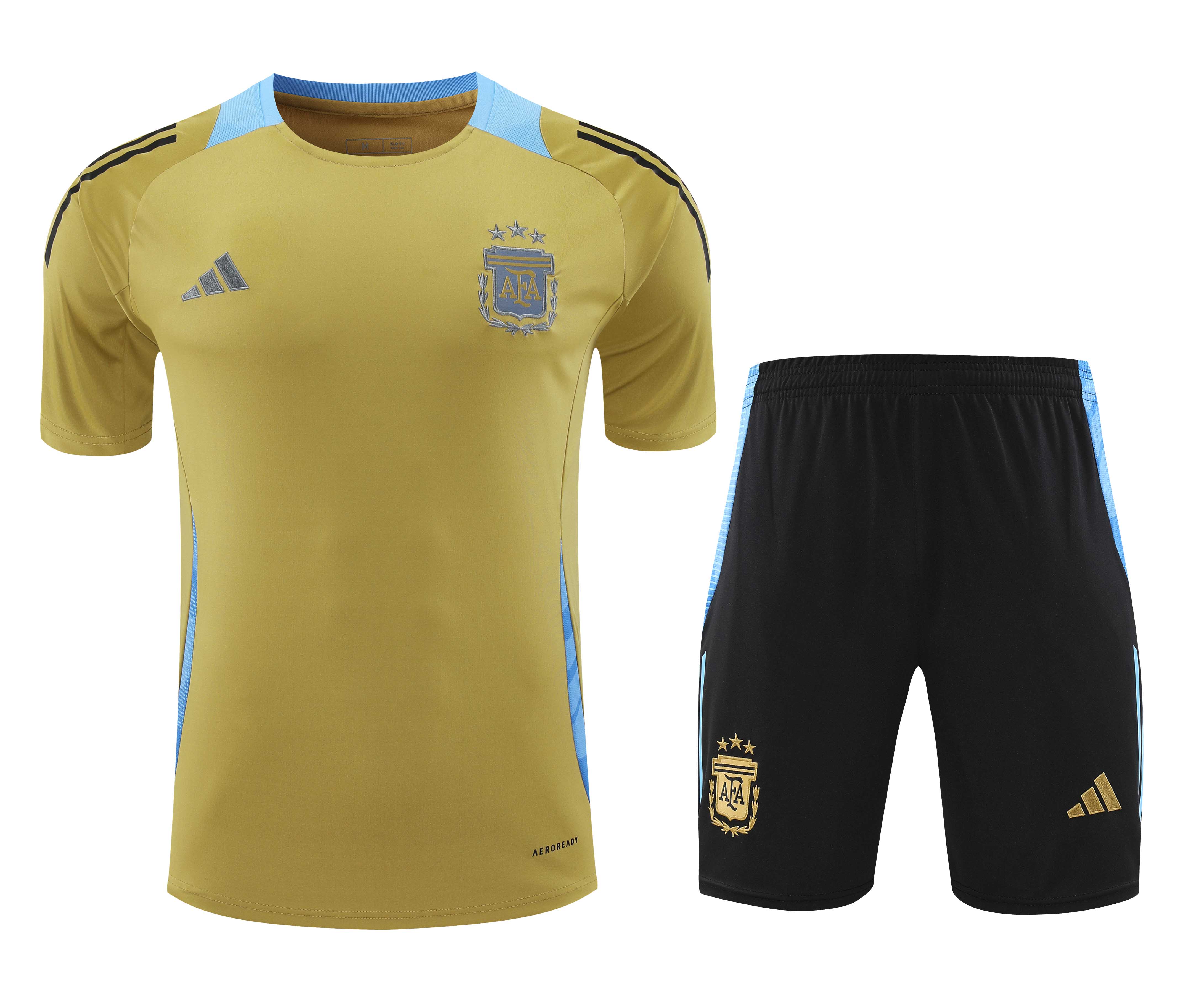 2024/2025 Argentina Training Wear Gold Suit Shirt