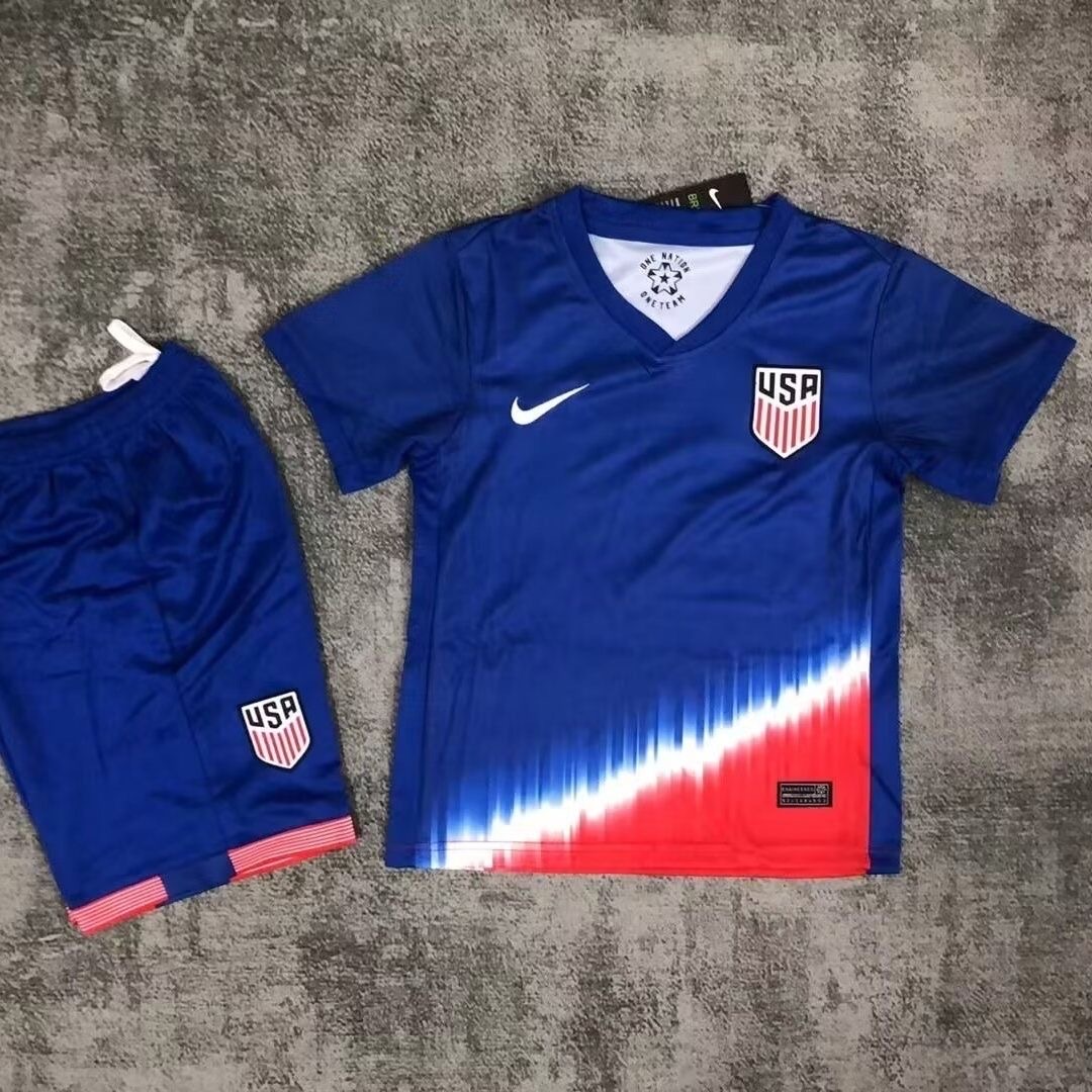 2024 United States Away Football Shirt Kids Size