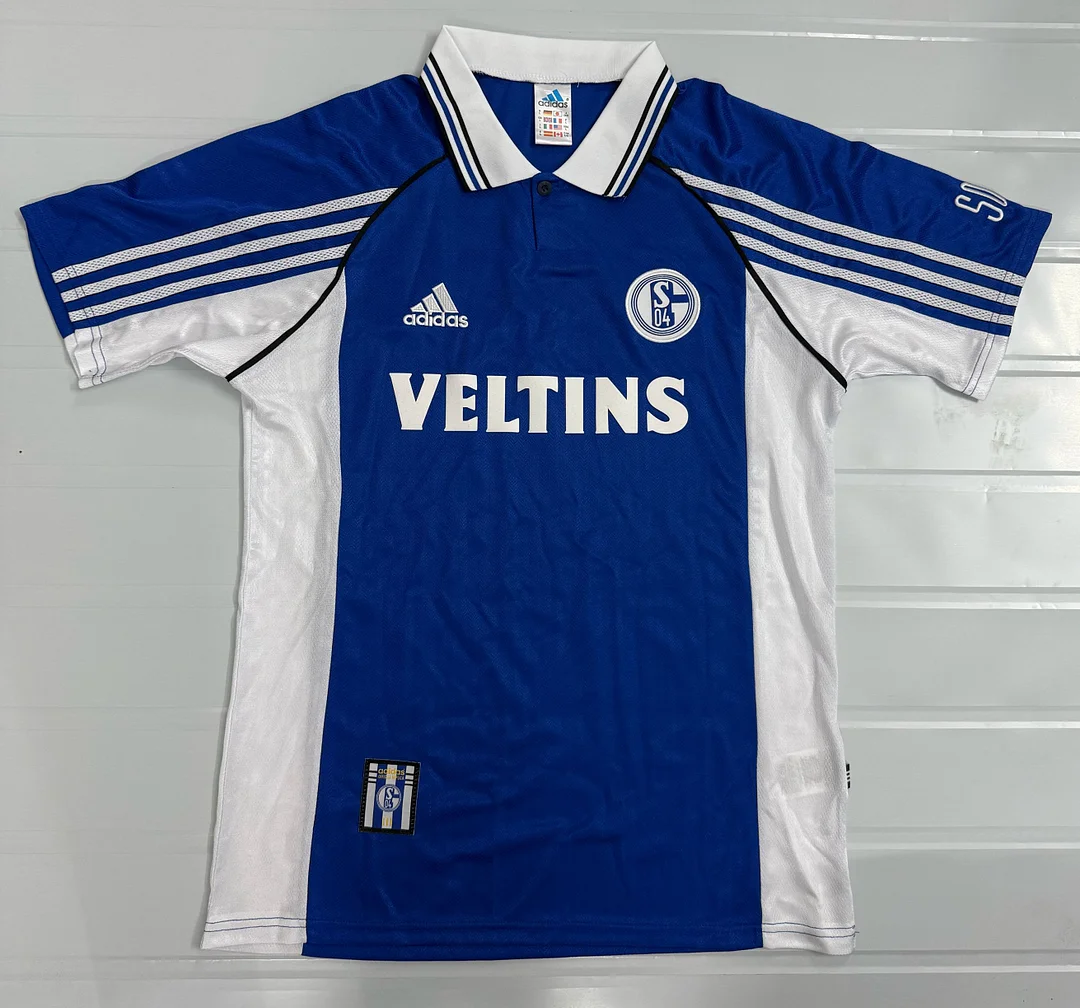 1998/2000 Retro Schalke 04 Home Football Shirt 1:1 Thai Quality