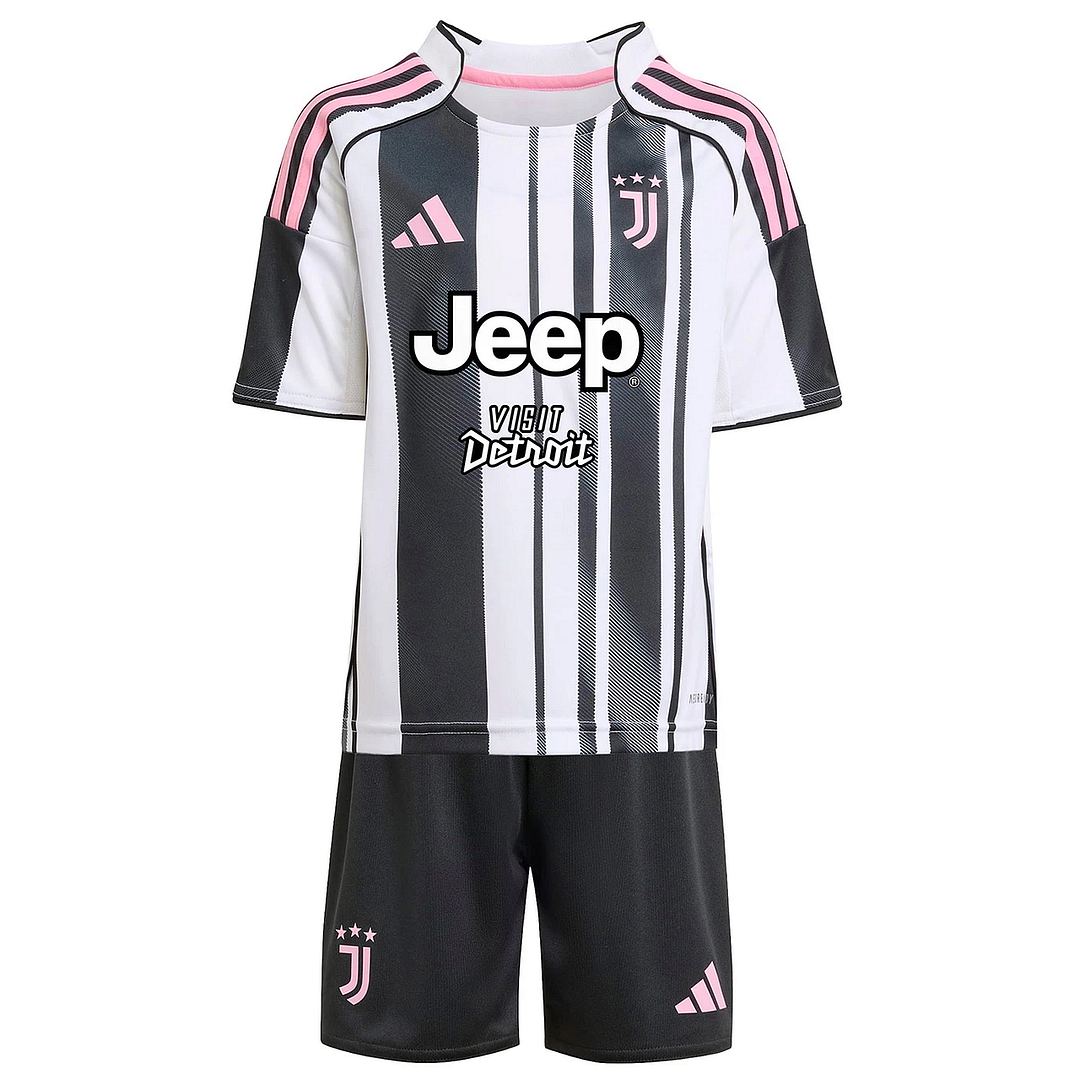 2025/2026 Juventus Home FootballShirt Kids Size 1:1 Thai Quality