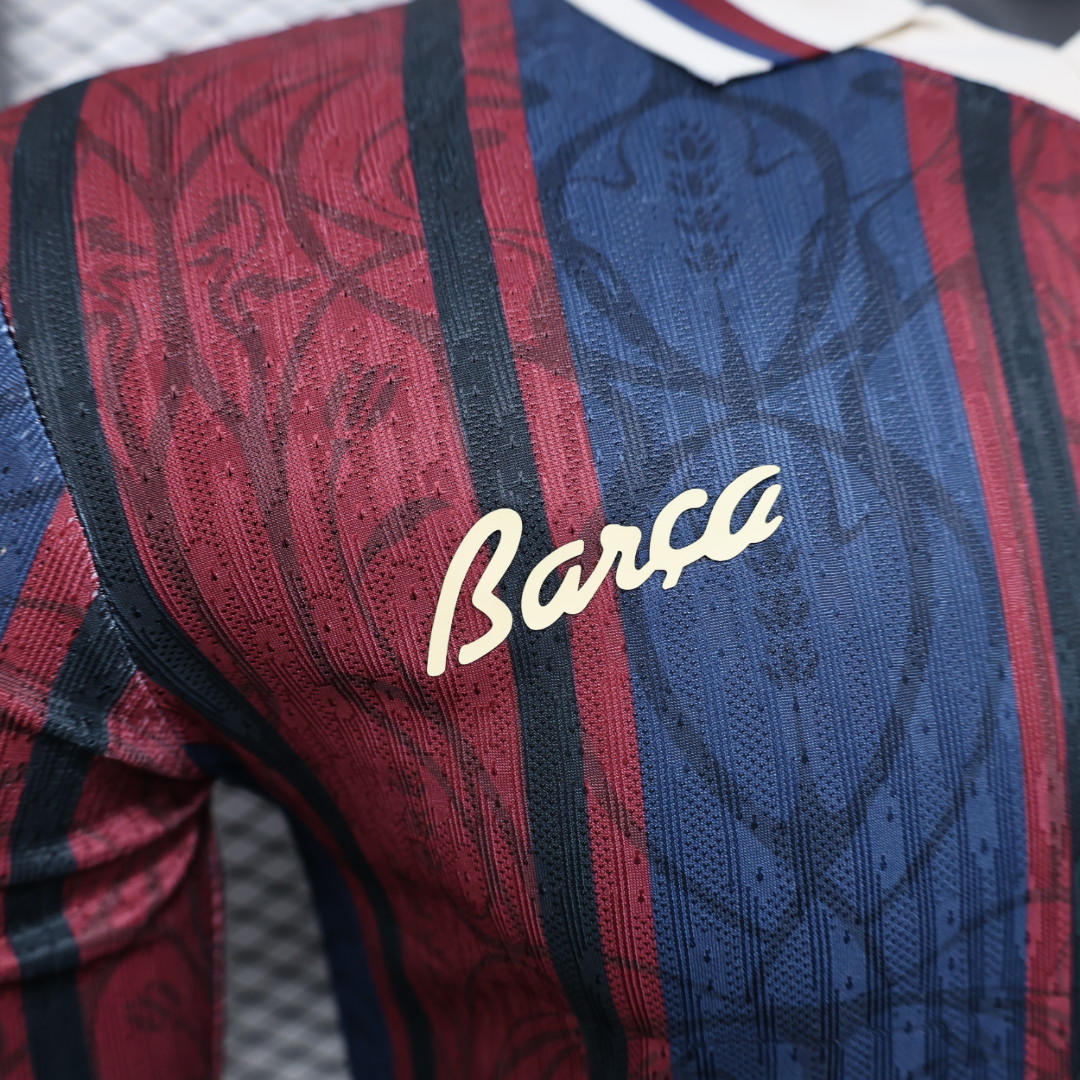 2025/2026Long Sleeve Authentic Barcelona  Football Shirt