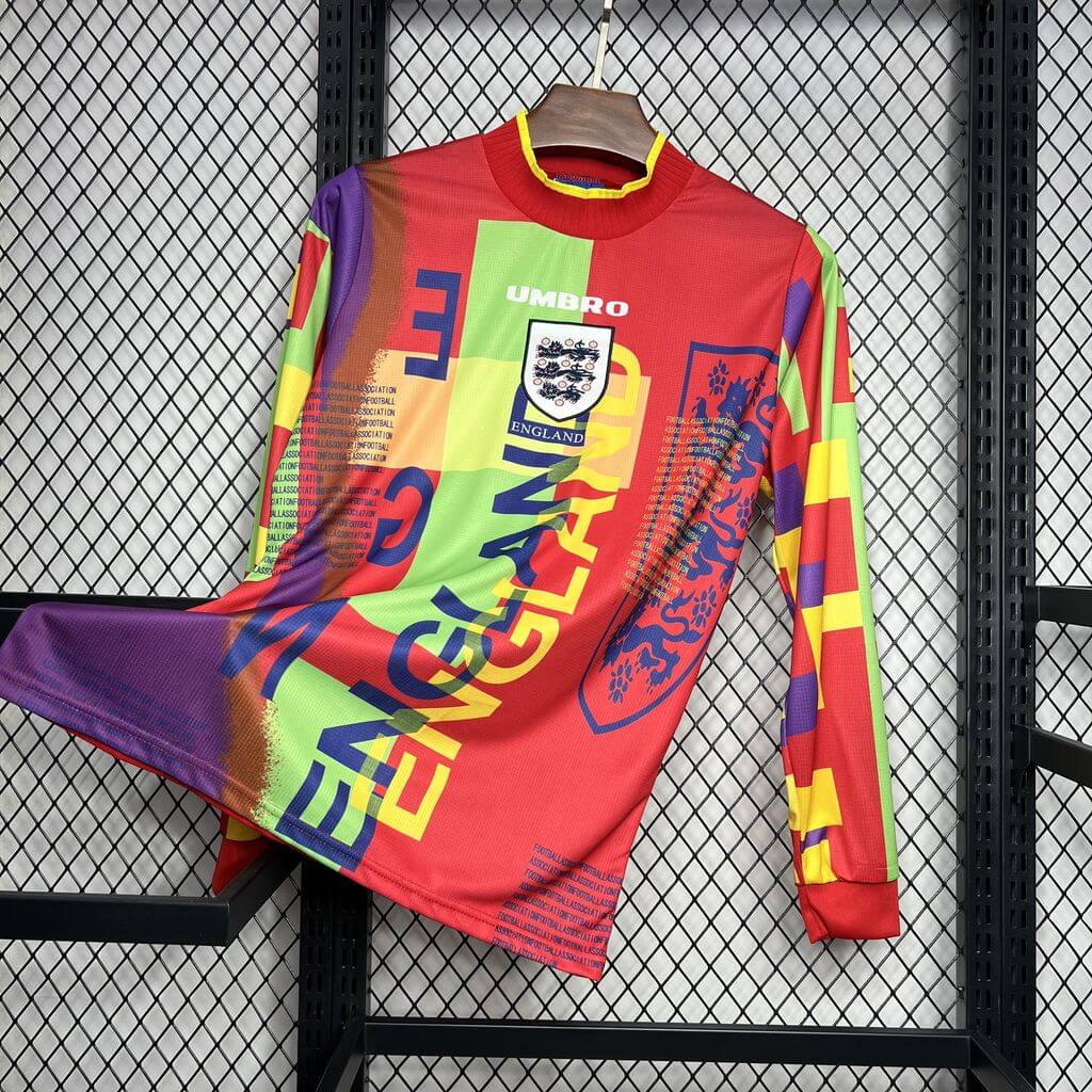 1995/1996 Retro Long Sleeve England Goalkeeper Football Shirt
