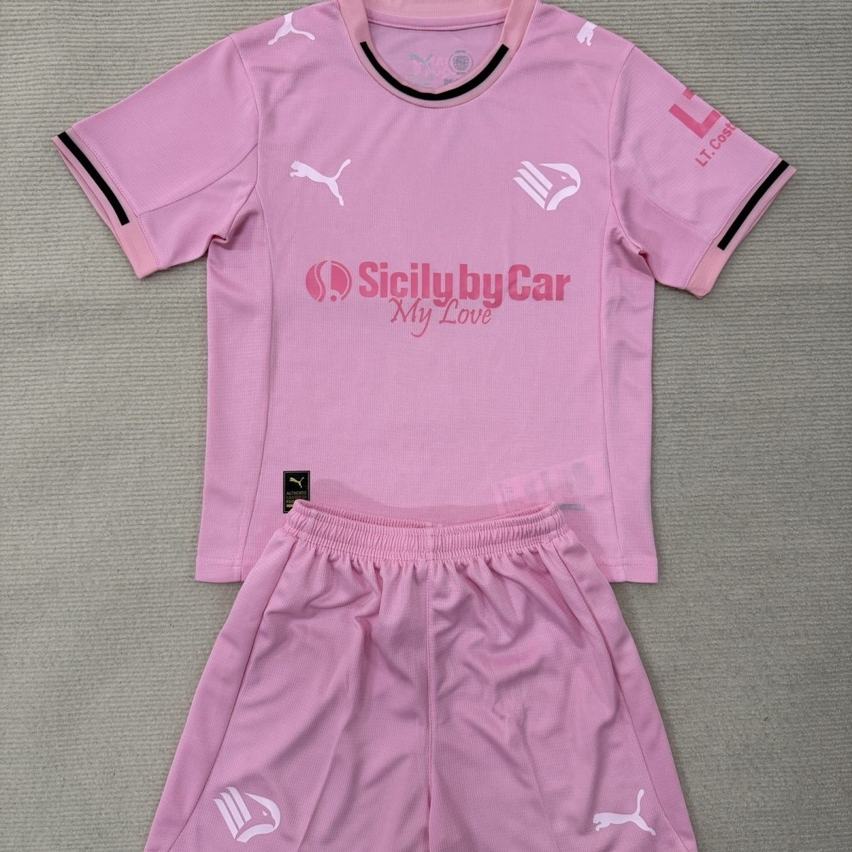 2025/2026 Palermo Home Football Shirt Kids Size 1:1 Thai Quality