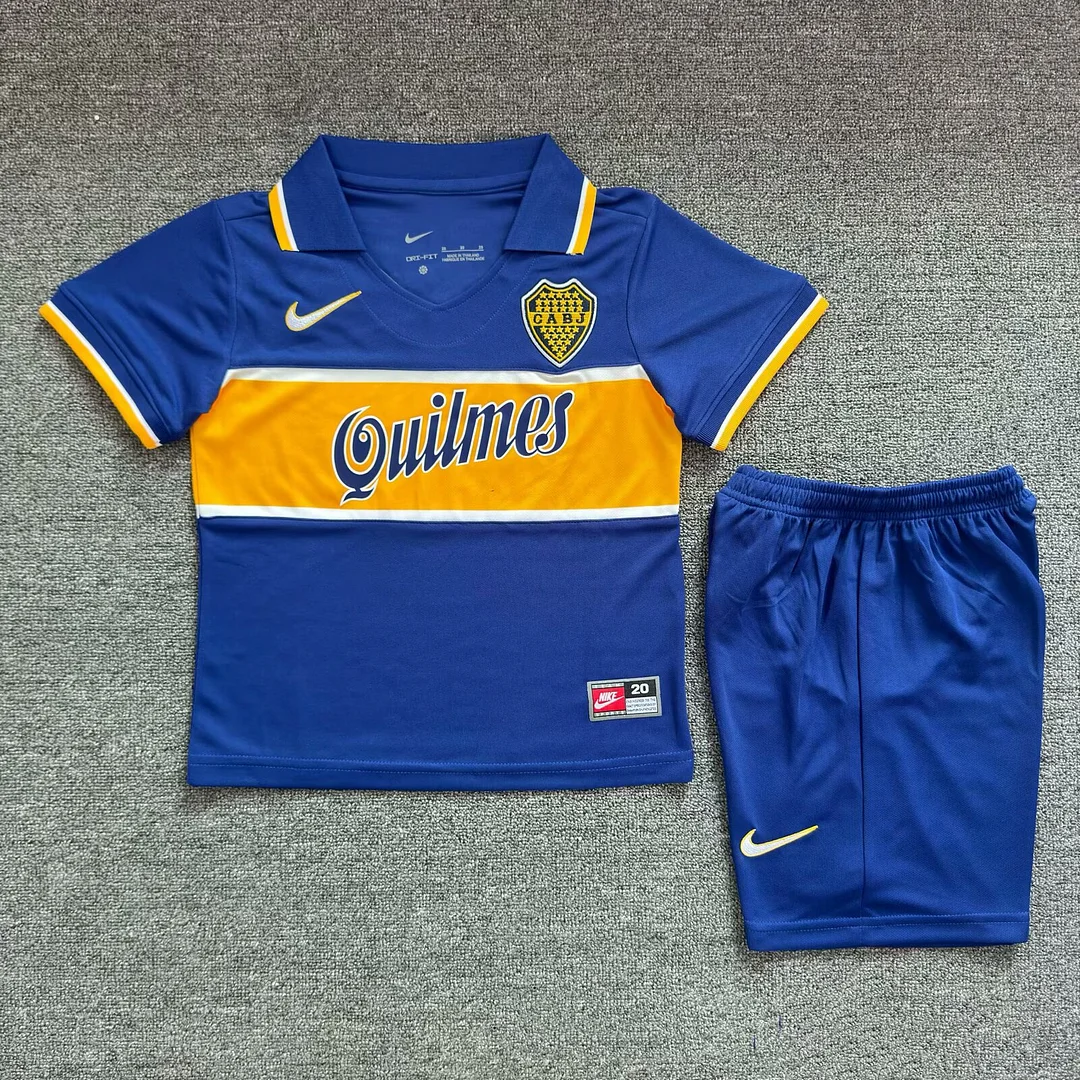 1996/1997 Retro Boca Juniors HomeFootball shirt Kids size 1:1 Thai Quality