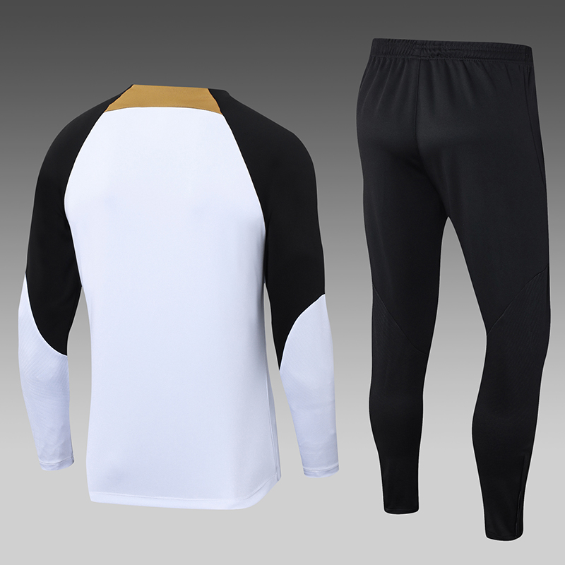 2023/2024 Chelsea Half-Pull Training Suit White Football Shirt Set