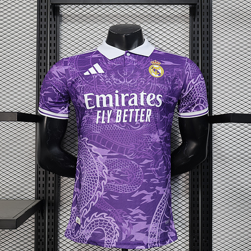 2025/2026 Player Version Real Madrid Purple Football Shirt