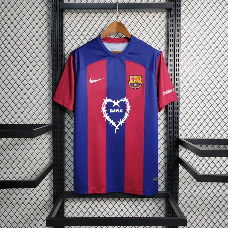 2023/2024 Barcelona Home Karol G Football Shirt