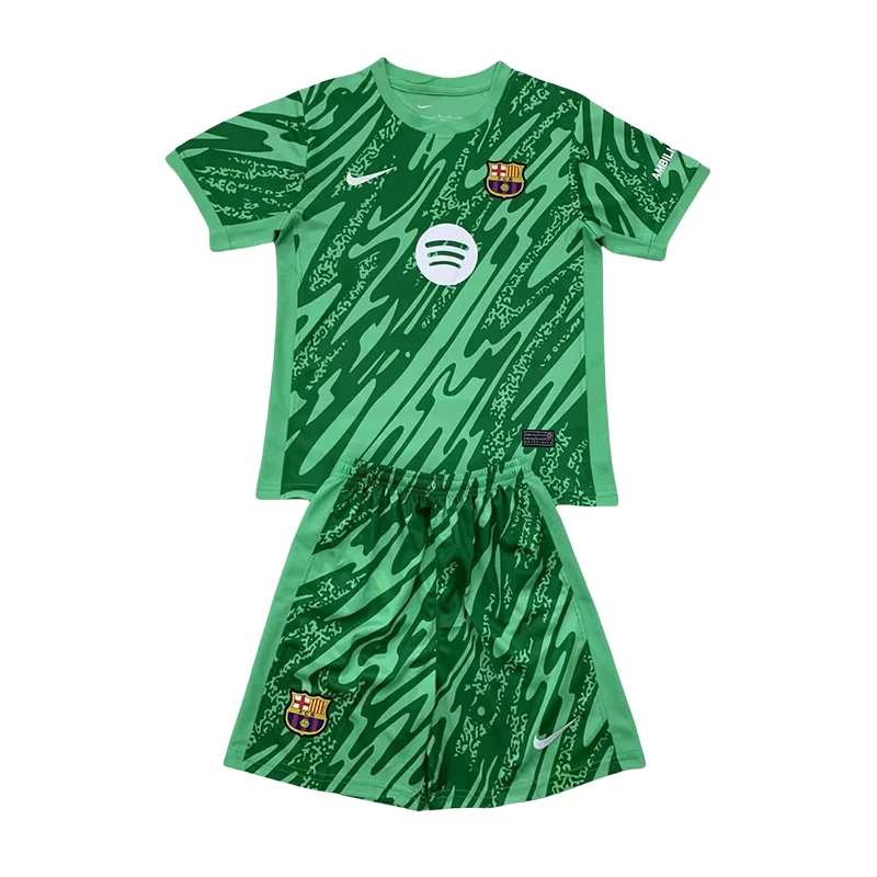 2024/2025 Barcelona Goalkeeper Football Shirt Kids Size