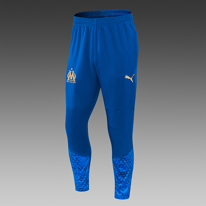 2023/2024 Olympique Marseille Half-Pull Training Suit Light Blue Football Shirt Set