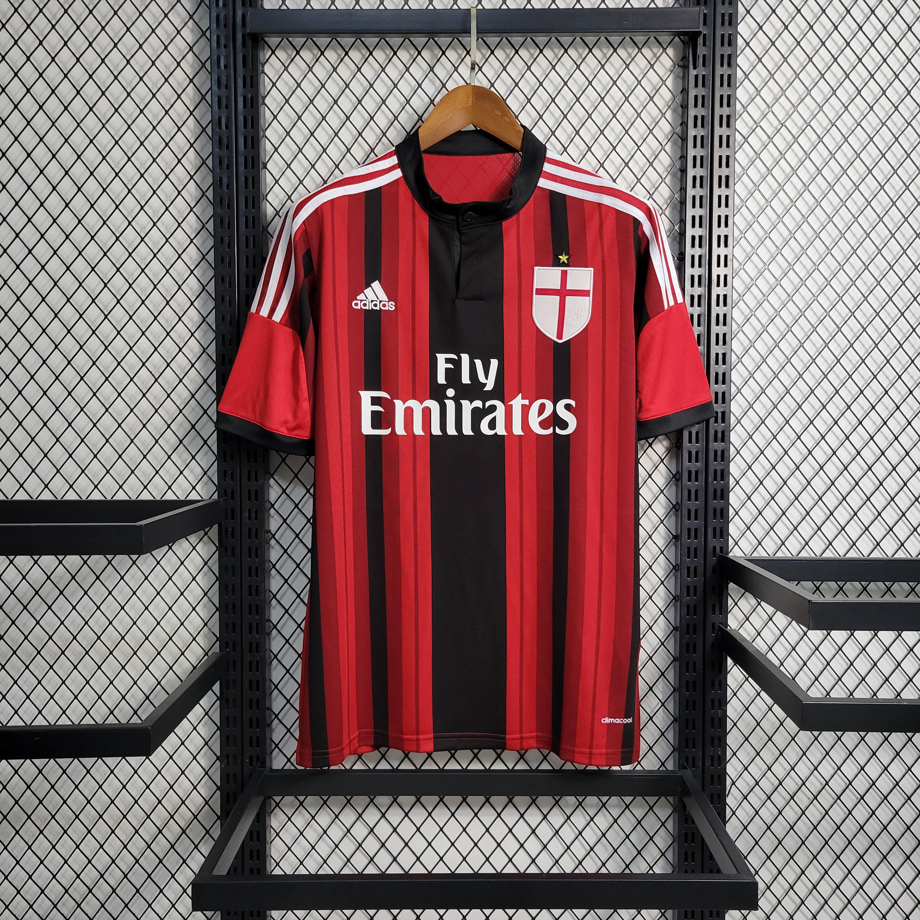 2014/2015 Retro AC Milan Home Football Shirt
