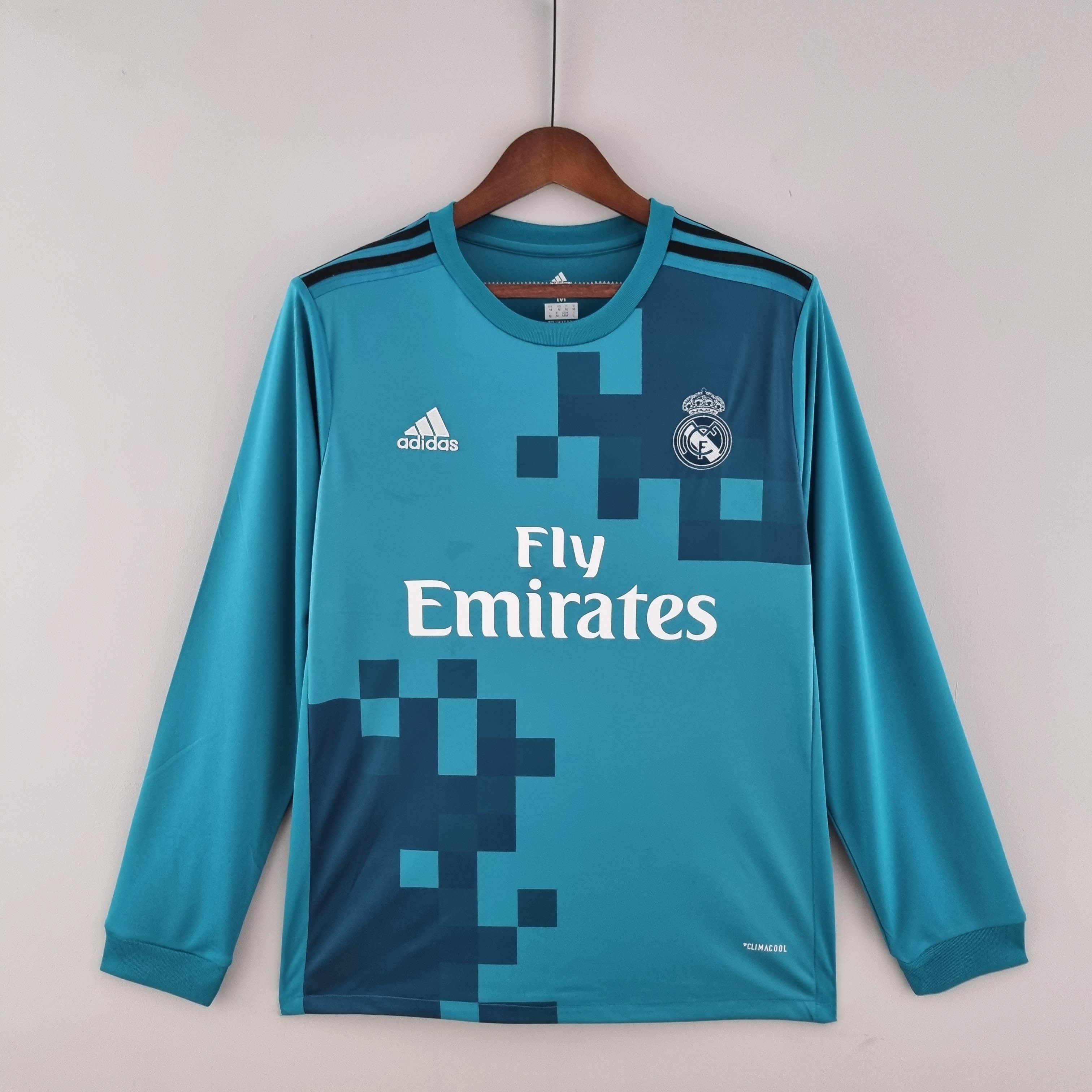 2017/2018 Retro Long Sleeve Real Madrid Third Away Football Shirt
