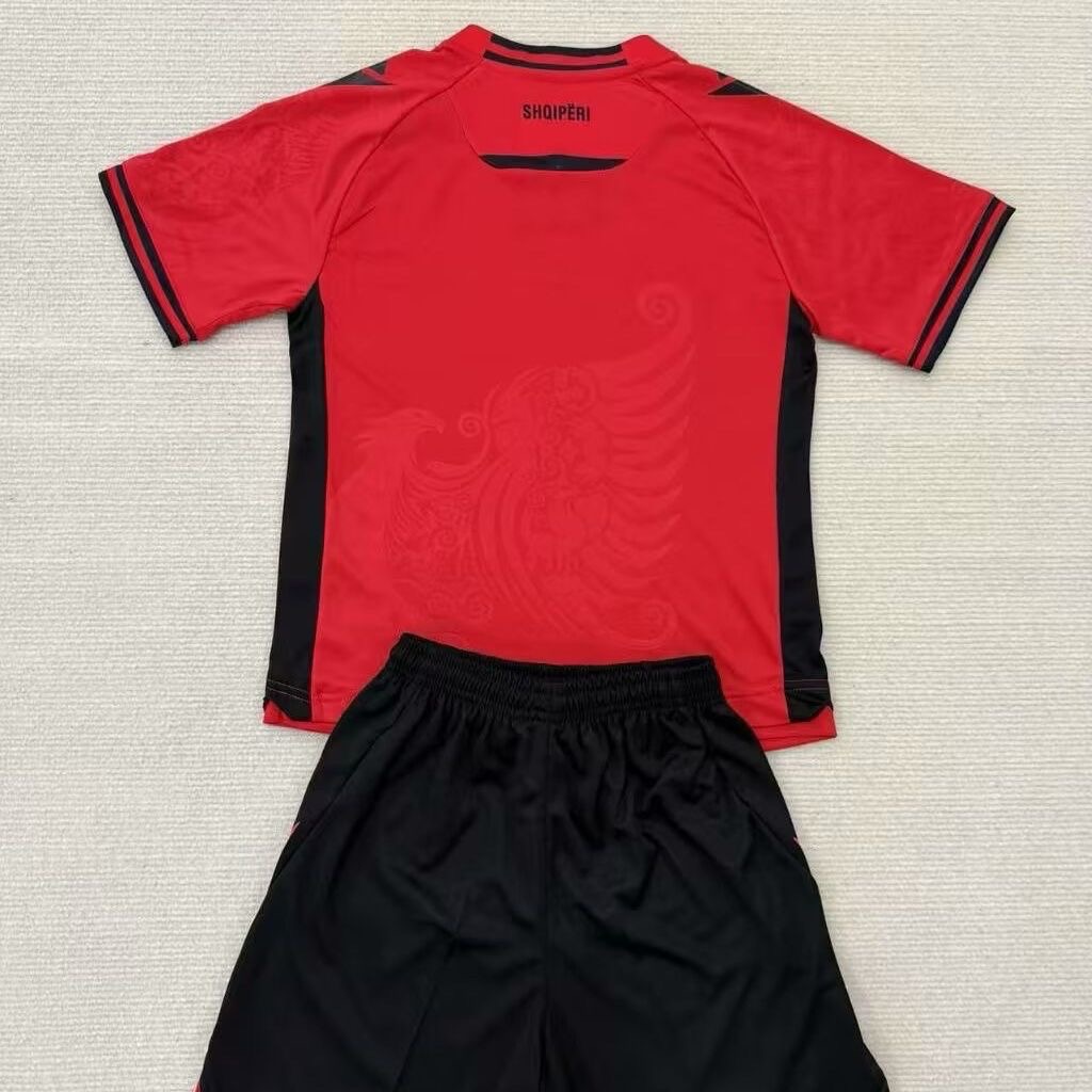 2025 Albania Home Football Shirt kidsSize 1:1 Thai Quality