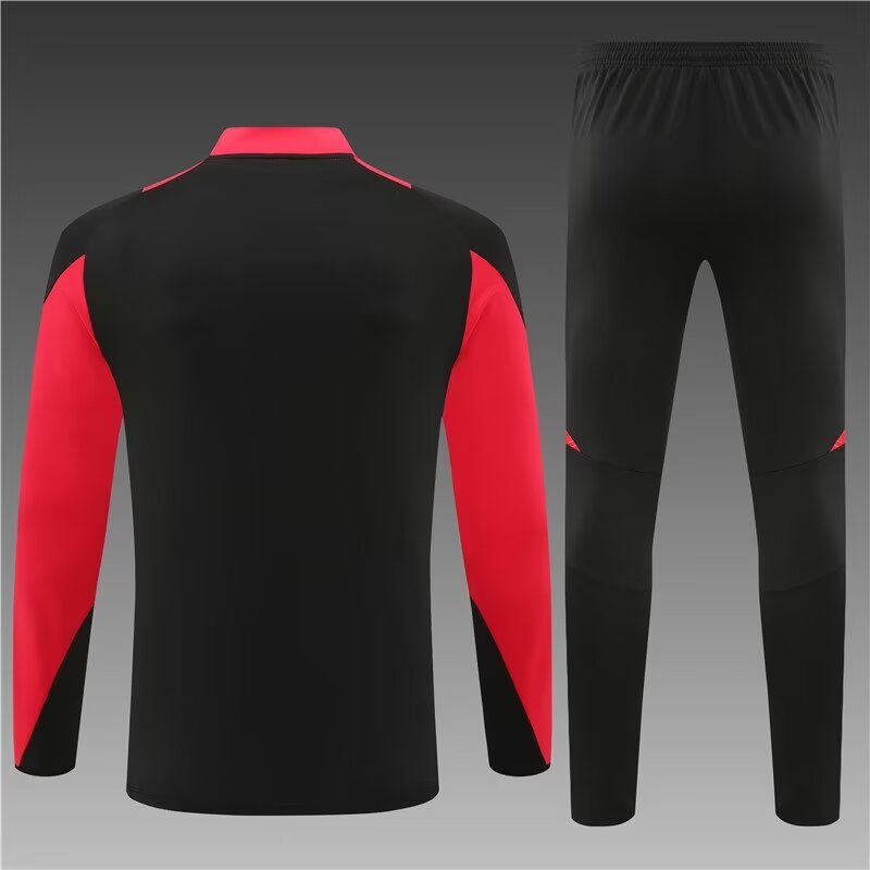 2024/2025 Bayern Munchen Half-Pull Training Wear Black Football Shirt