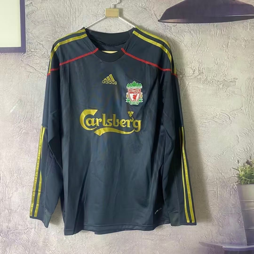 2009/2010 Retro Long Sleeve Liverpool Away Football Shirt