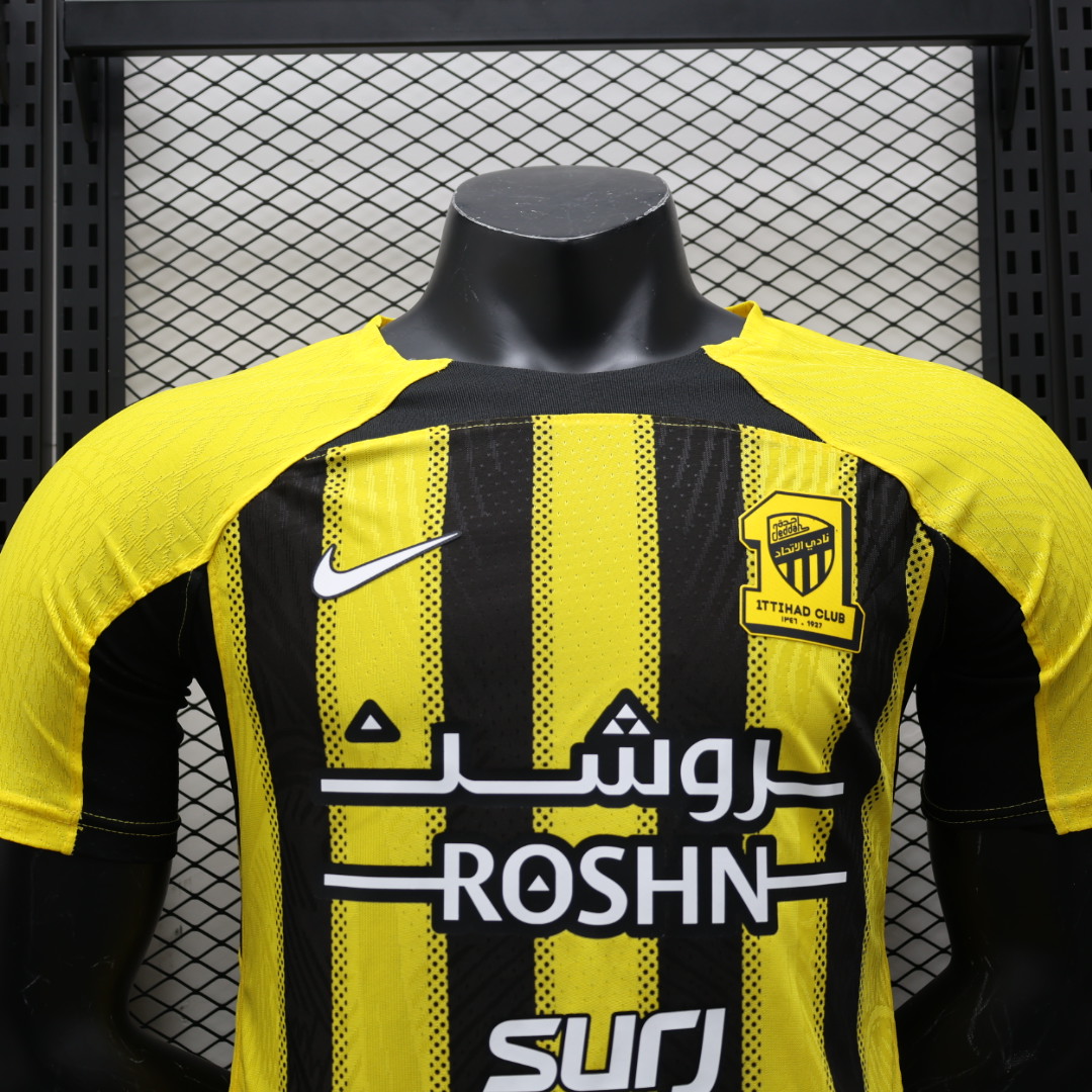 2024/2025 Player Version Al-Ittihad Home Football Shirt 1:1 Thai Quality