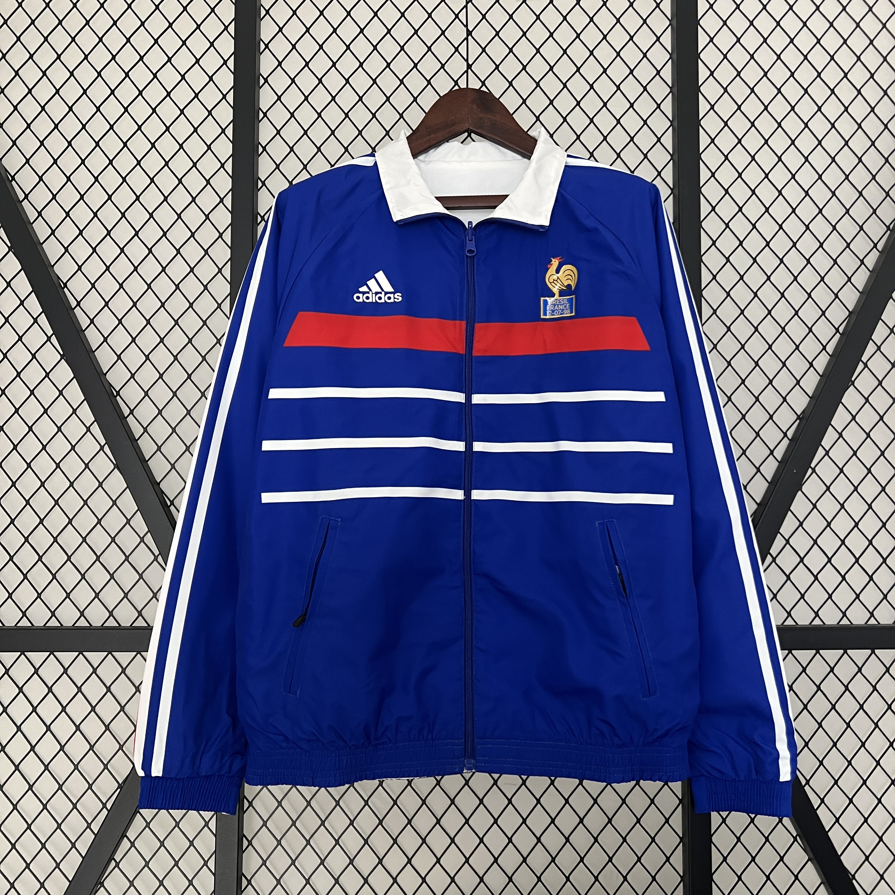 2024 France Reversible Windbreaker Football Shirt