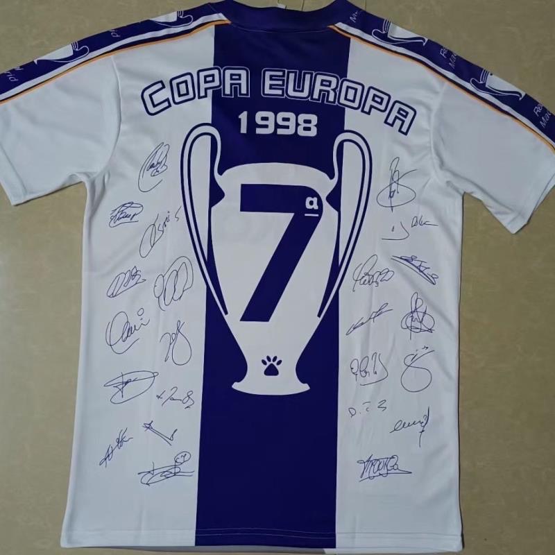1997/1998 Retro Real Madrid championEdition Football Shirt 1:1 Thai Quality