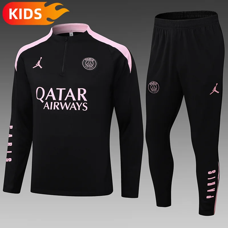 2024/2025 Paris Saint-Germain Half-Pull Training Wear Football Shirt Kids Size