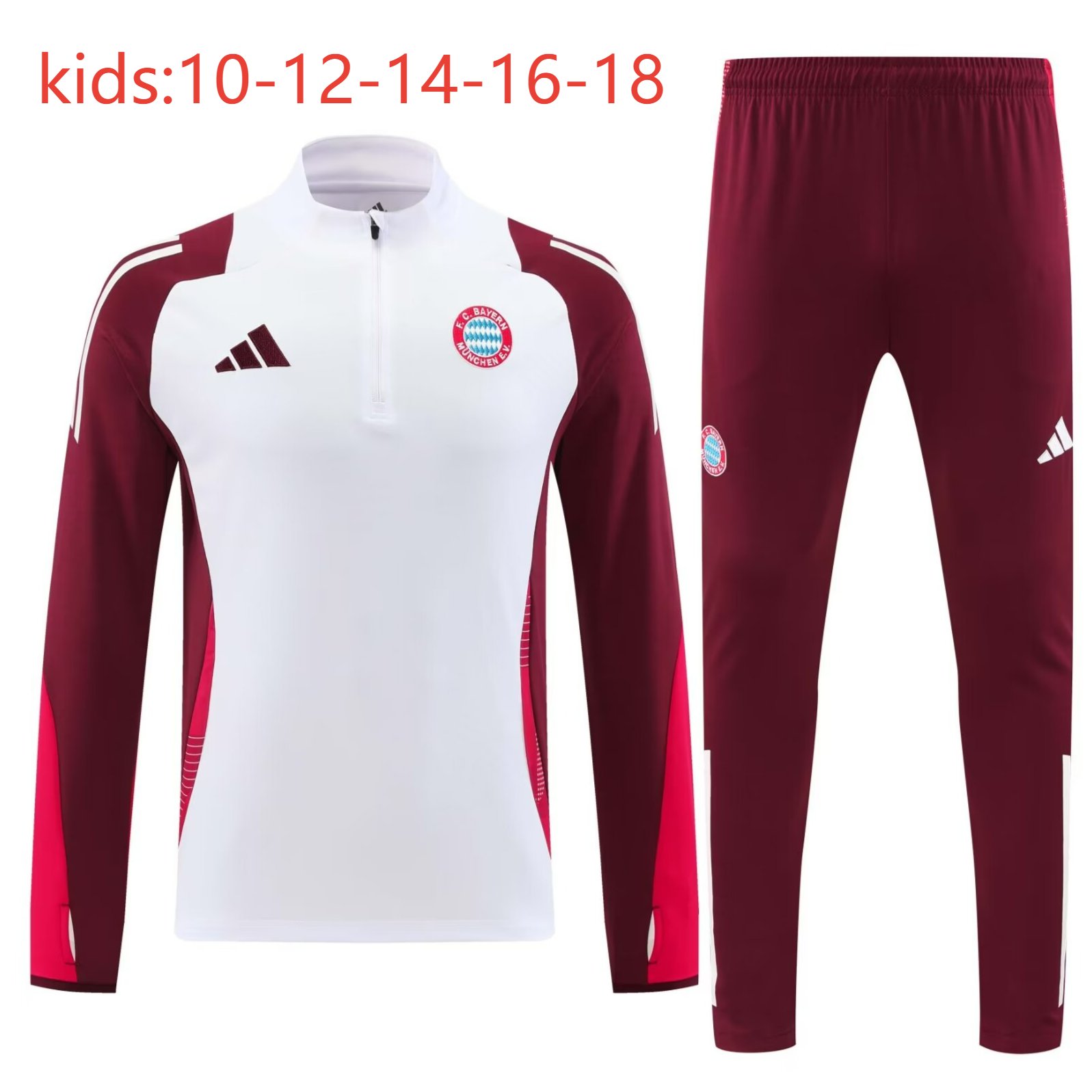 2024/2025 Kids Kit Bayern München Training Suit Football Shirt