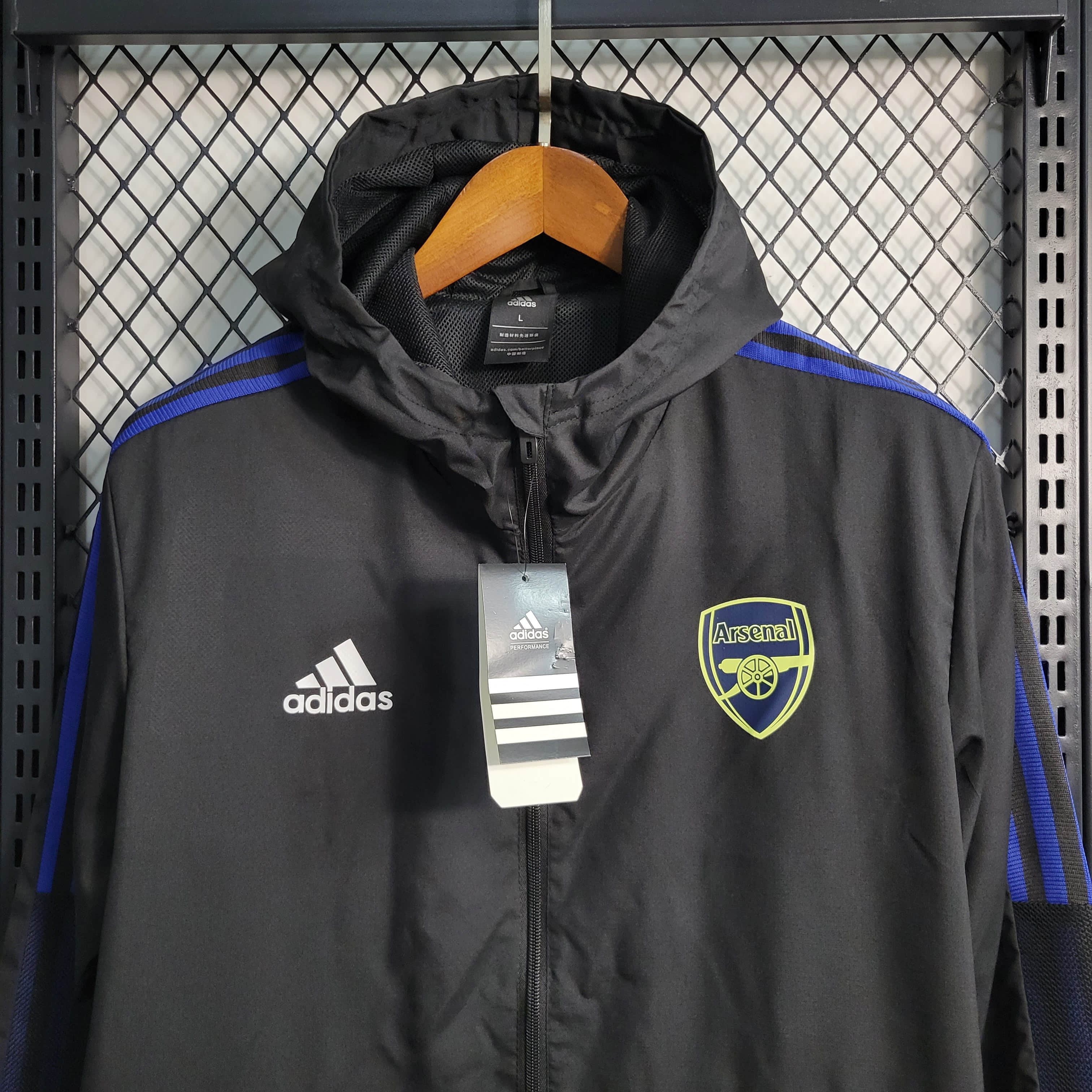 2023/2024 Arsenal Windbreaker Black Football Shirt