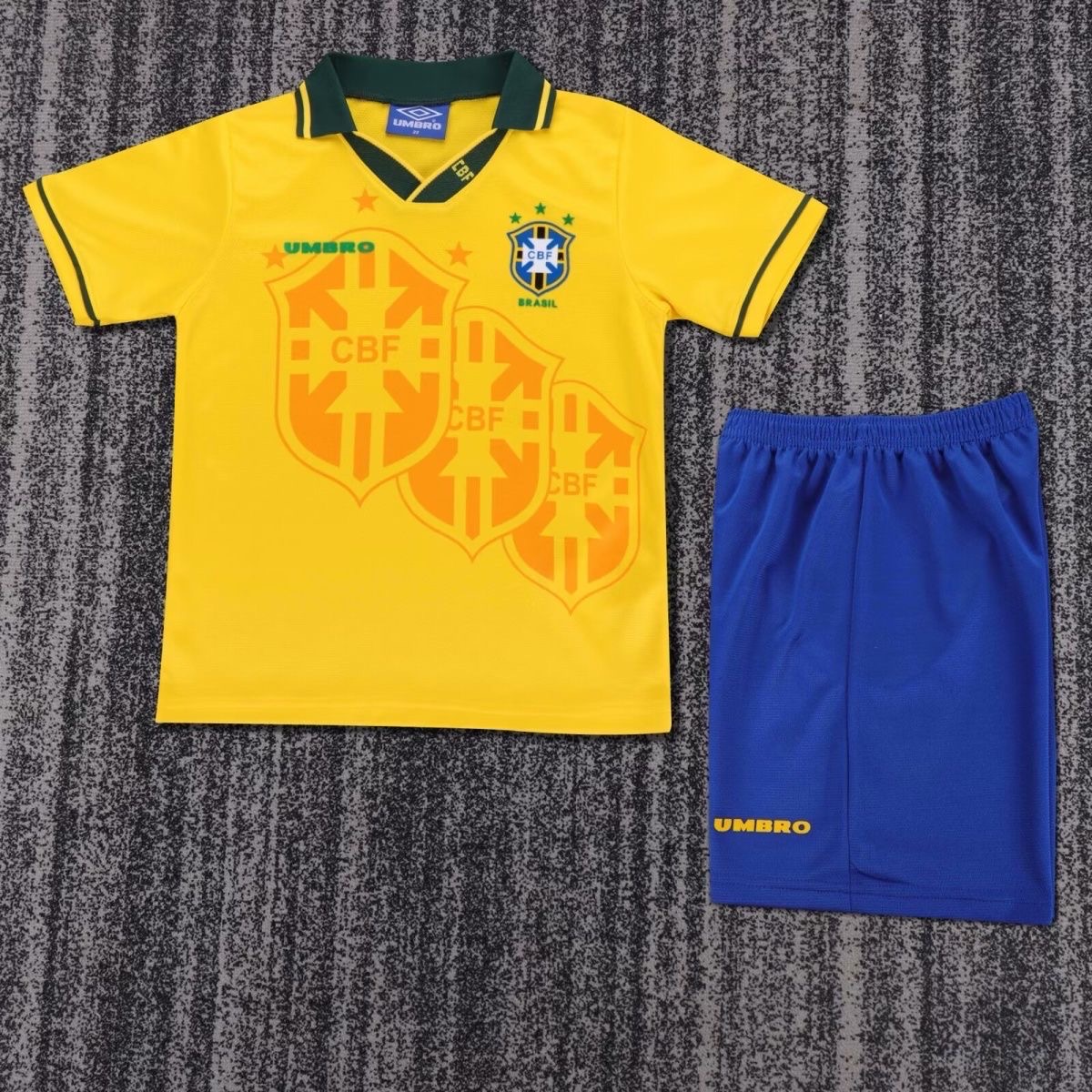 1994 Retro Brazil Home Football shirtKids Size 1:1 Thai Quality