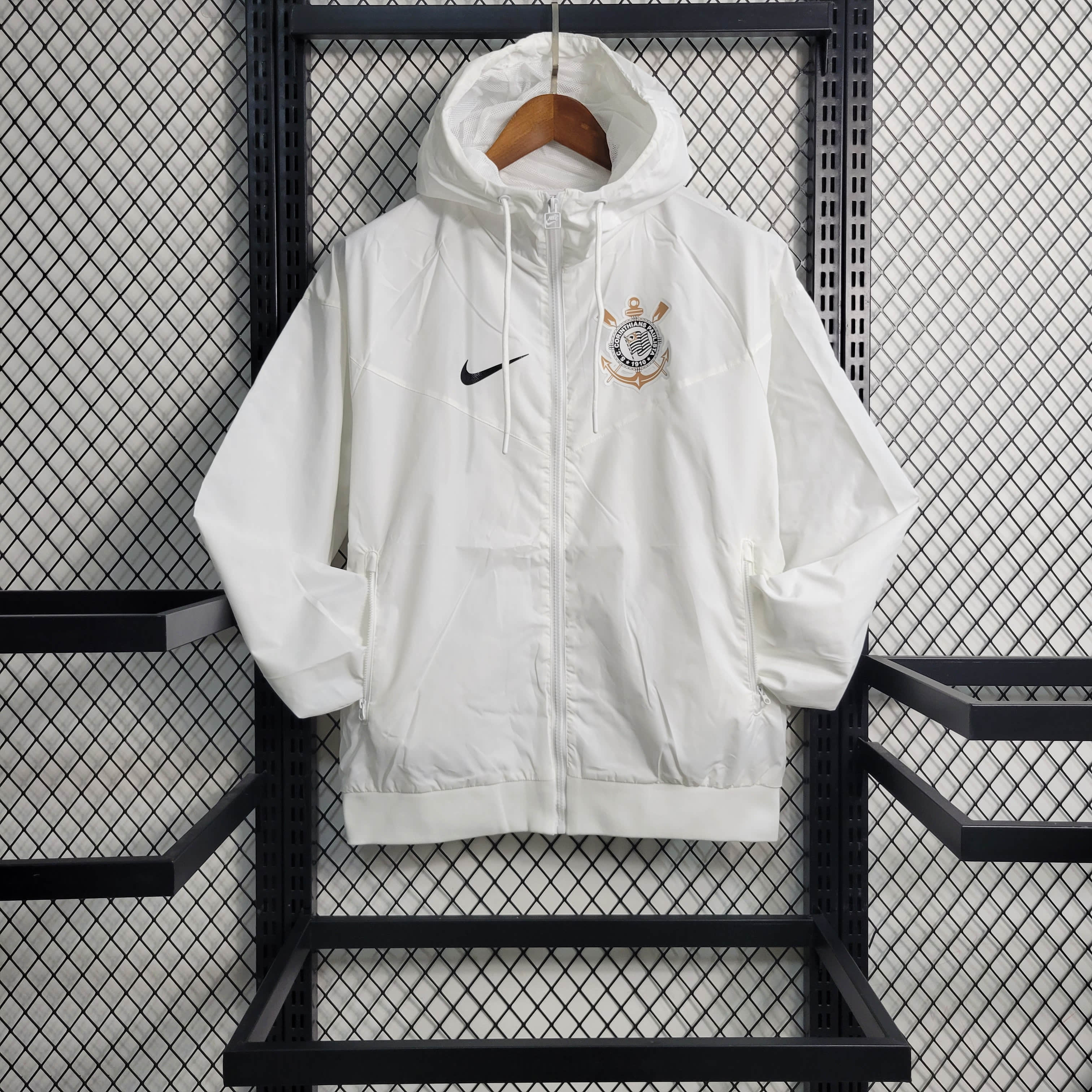 2023/2024 Corinthians Windbreaker White Football Shirt