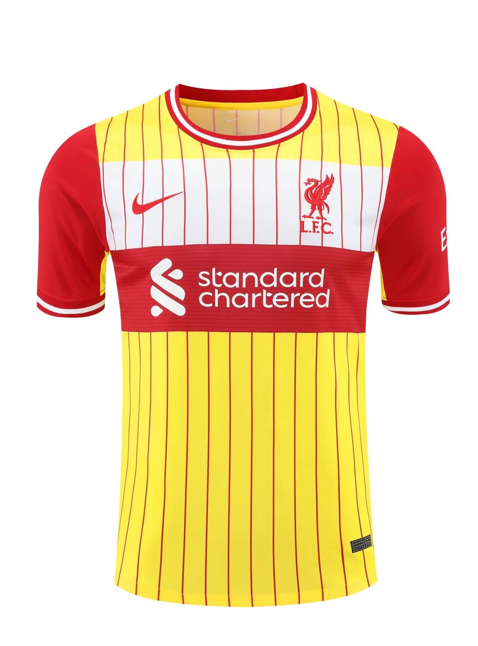 2024/2025 Liverpool Training Wear Yellow Suit Shirt
