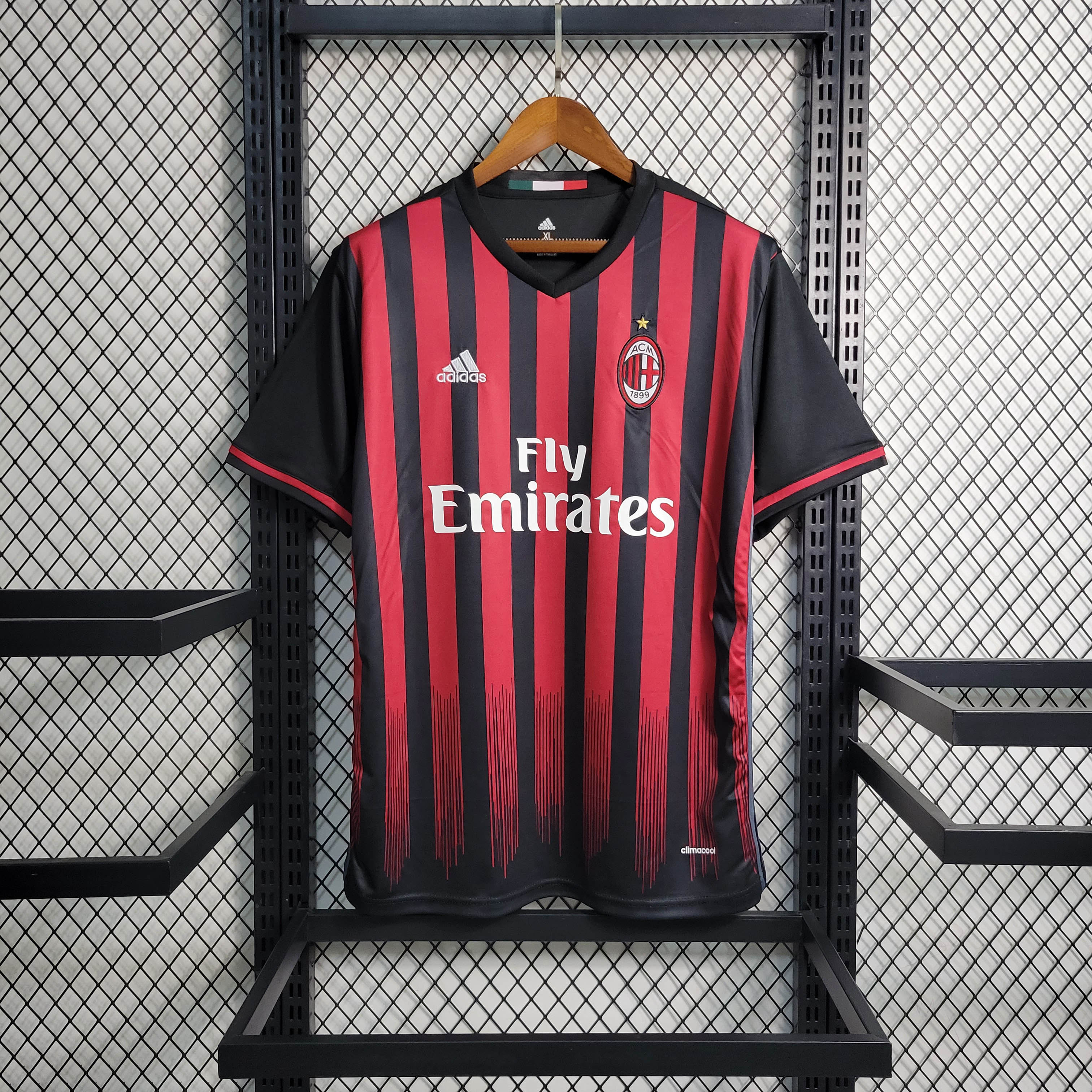 2016/2017 Retro AC Milan Home Football Shirt