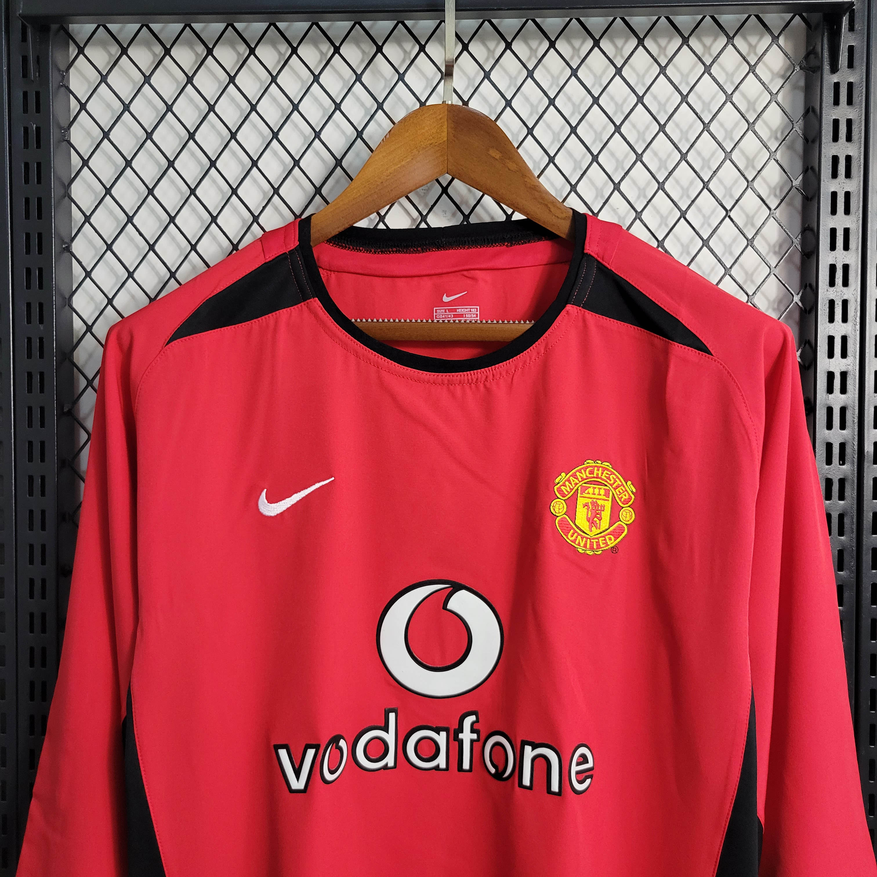 2002/2004 Retro Long Sleeve Manchester United Home Football Shirt