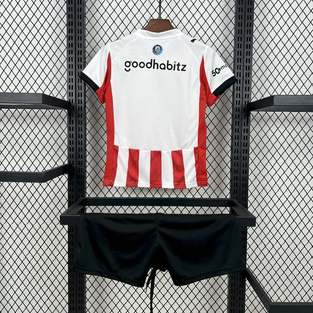 2025/2026 Eindhoven Home FootballShirt Kids Size 1:1 Thai Quality
