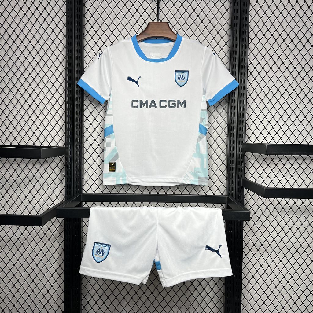2024/2025 Olympique Marseille Home Football Shirt Kids Size