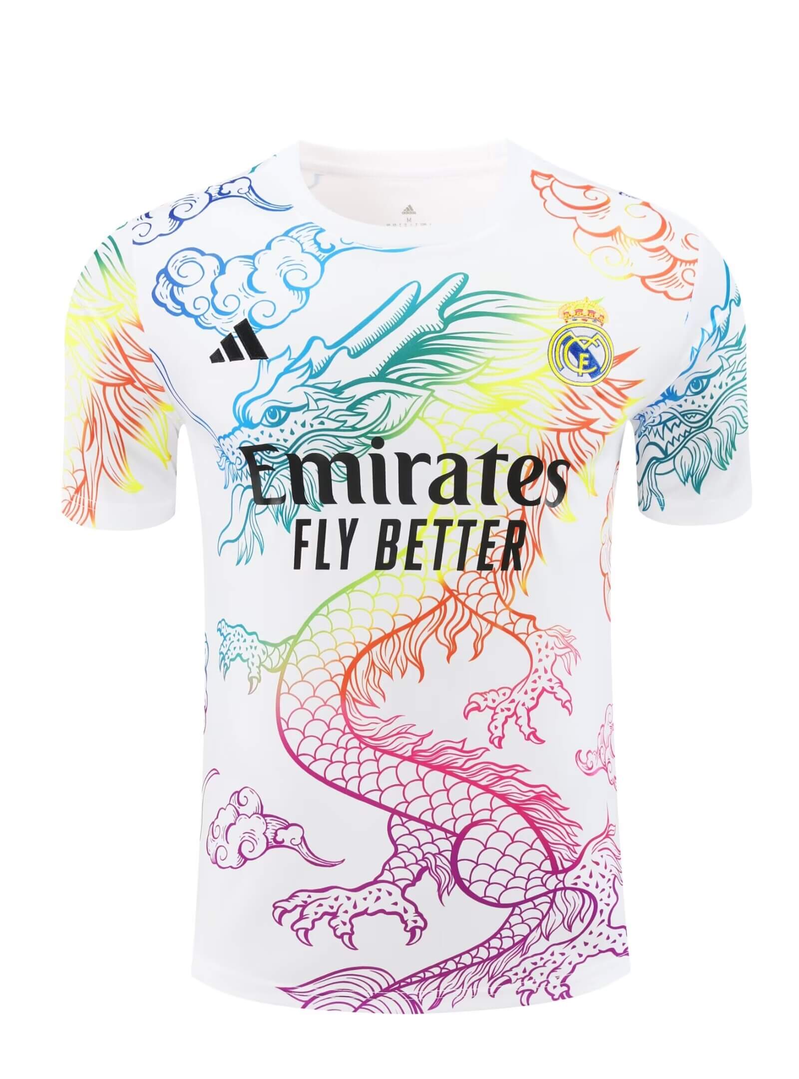 2024/2025 Real Madrid Training Wear White Suit Shirt