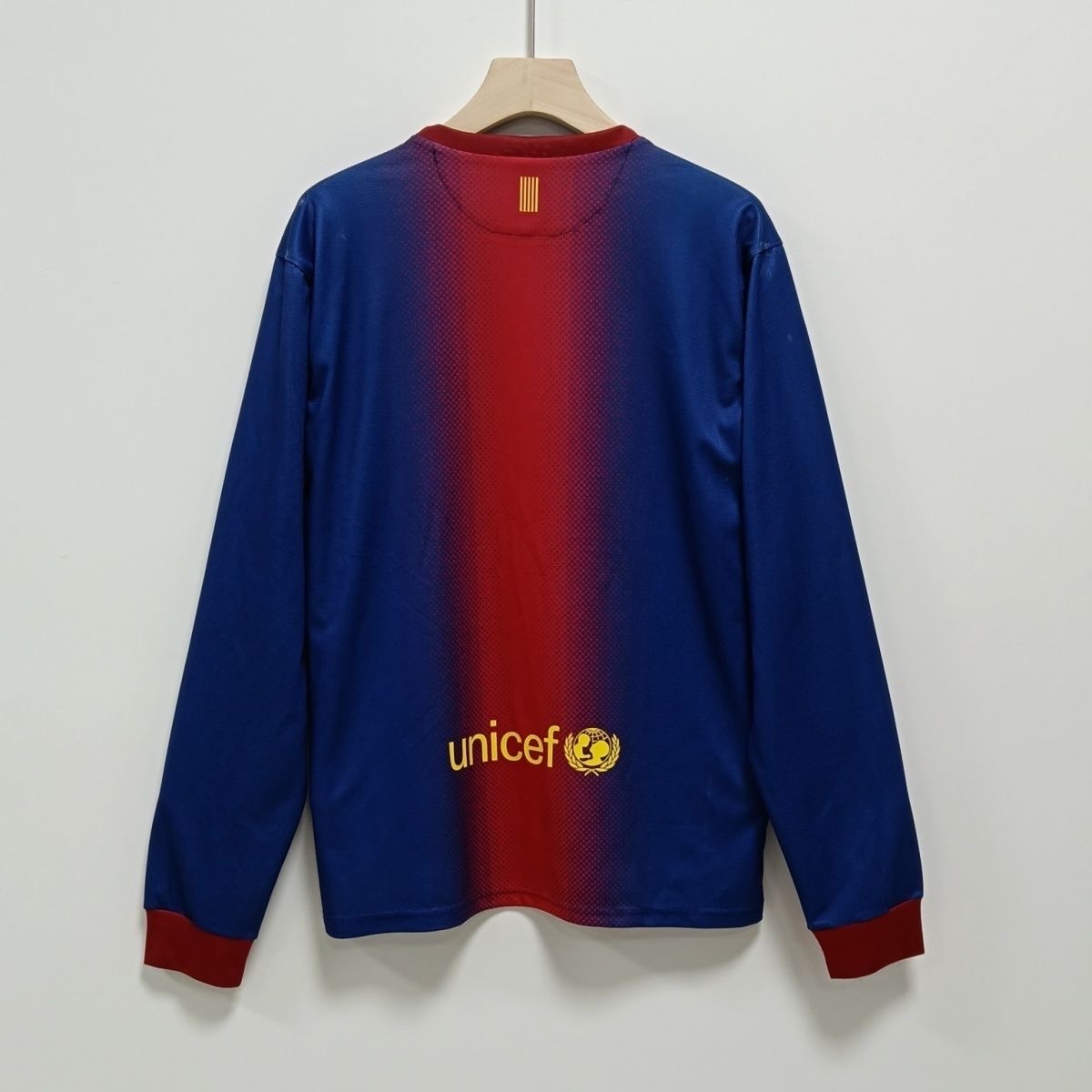 2012/2013 Retro Long Sleeve BarcelonaHome Football Shirt 1:1 Thai Quality