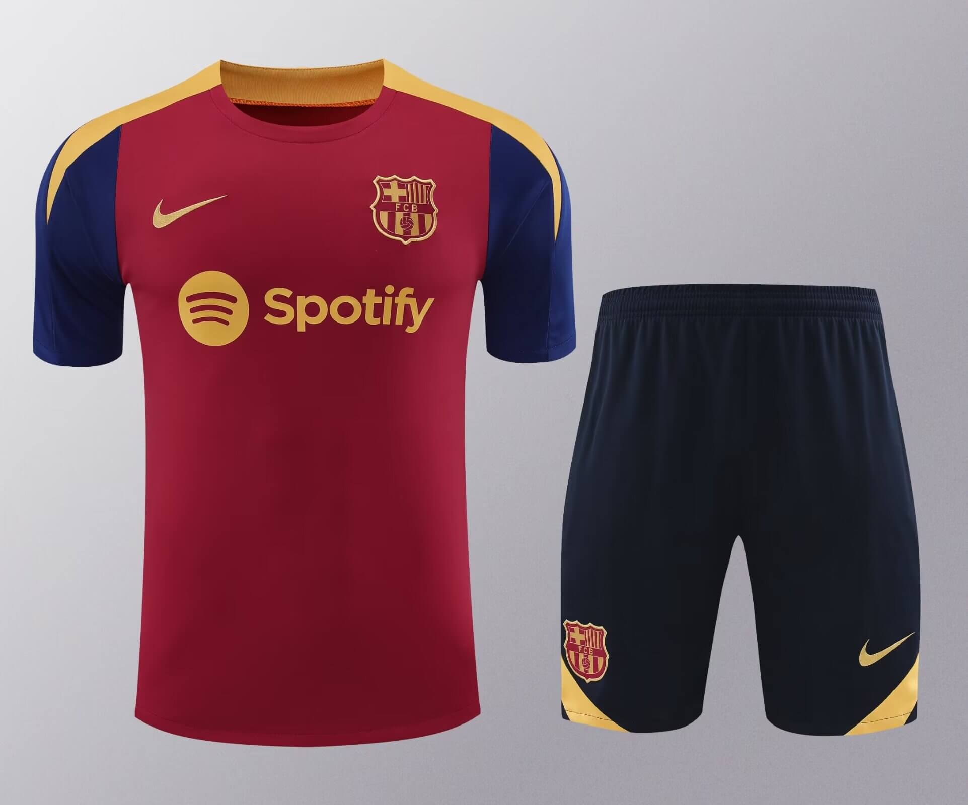2024/2025 Barcelona Training Wear Red Suit Shirt