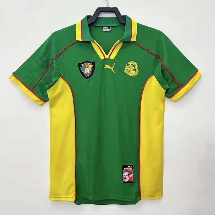 1998 Retro Cameroon Home FootballShirt 1:1 Thai Quality