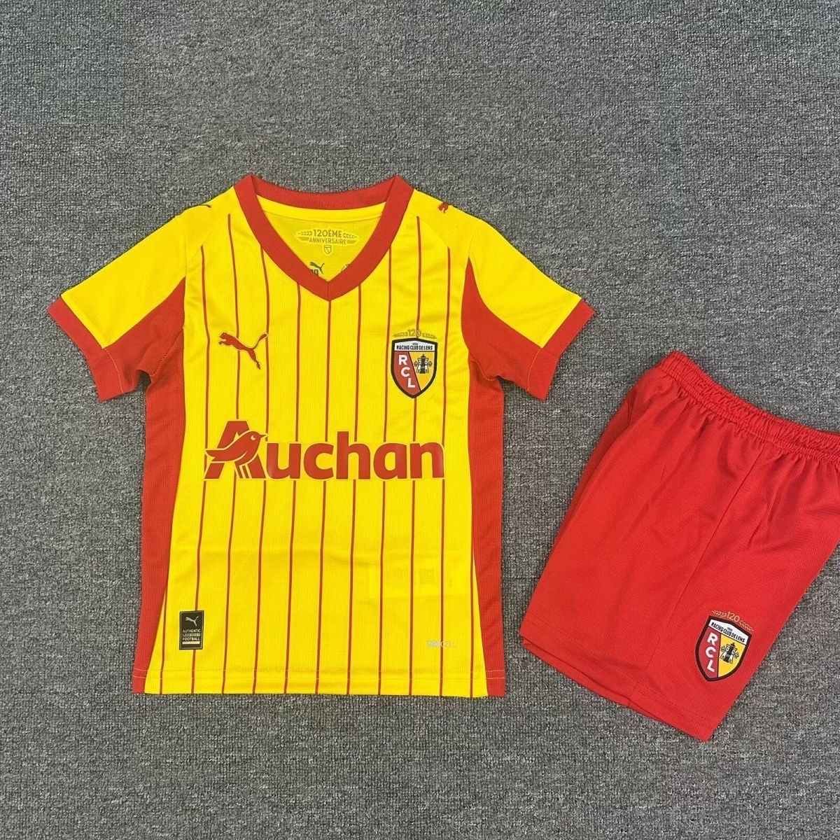 2025/2026 Rc Lens Home Football shirtKids Size 1:1 Thai Quality
