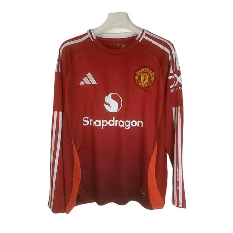 2024/2025 Long Sleeve Manchester United Home Football Shirt