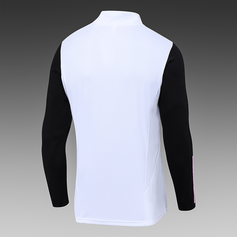 2023/2024 Juventus Half-Pull Training Suit White Football Shirt Set