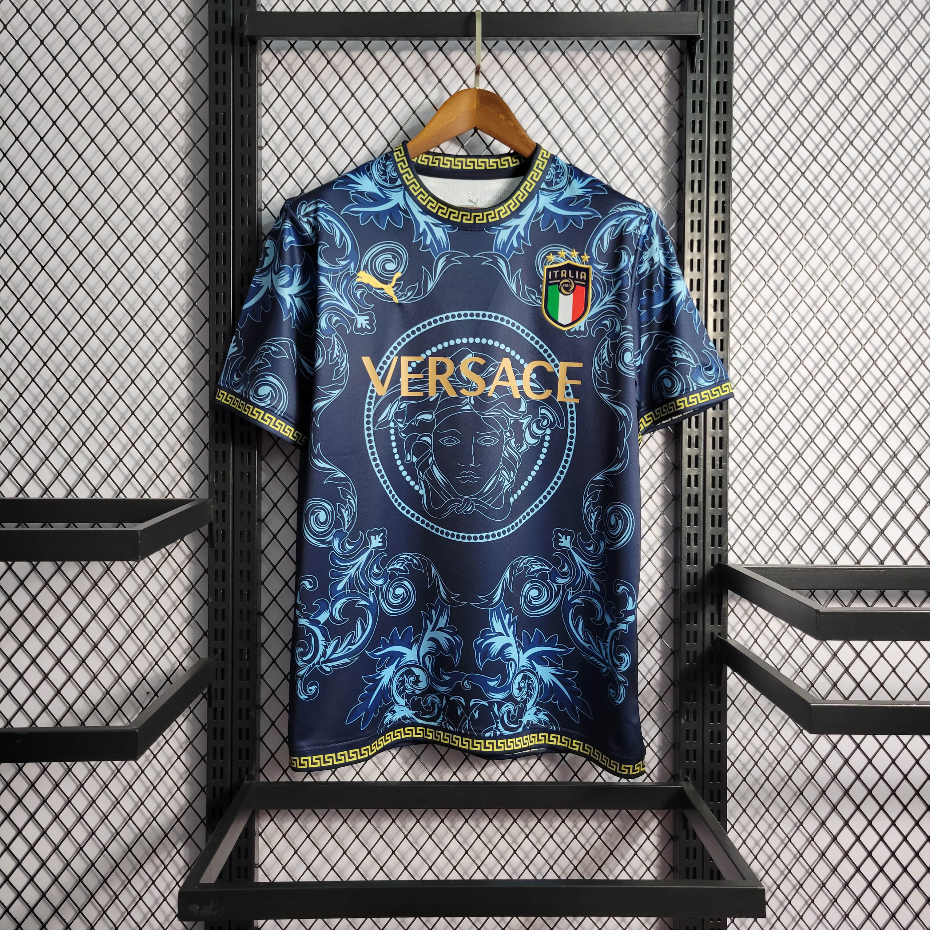 2022 Italy Commemorative Edition Blue Football Shirt