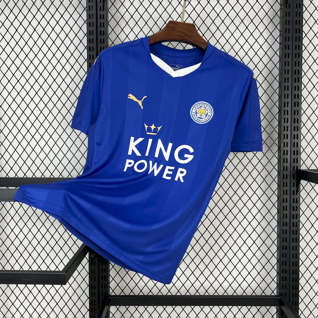2015/2016 Retro Leicester City Home Football Shirt 1:1 Thai Quality