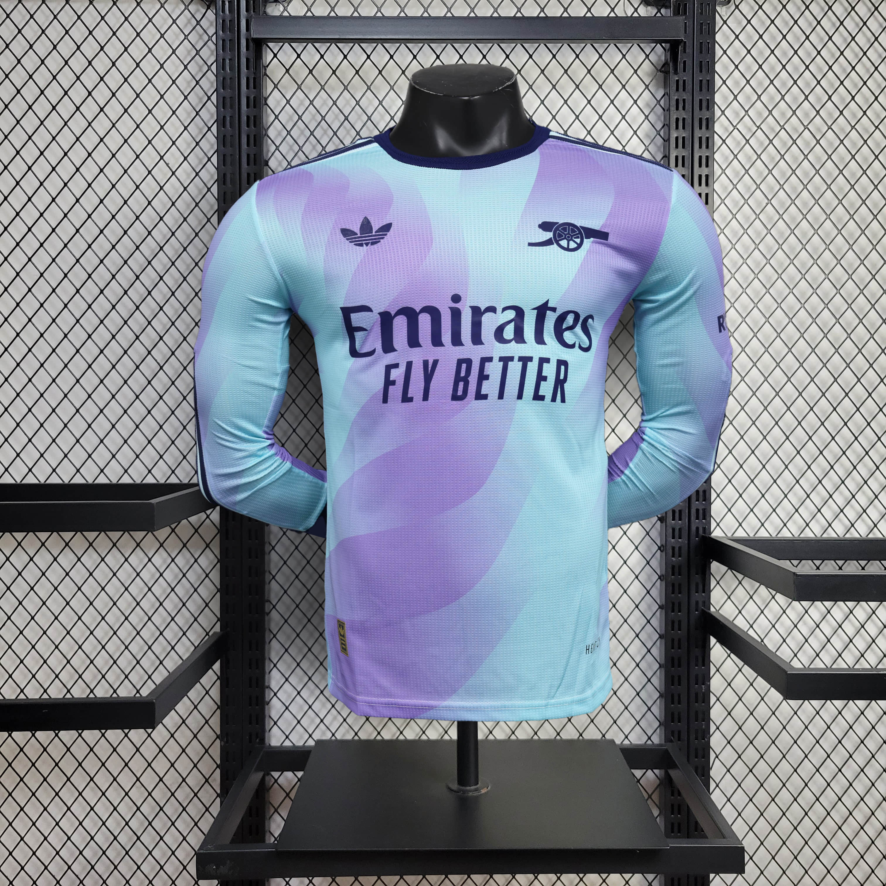 2024/2025 Long Sleeve Player Version Arsenal Away Football Shirt