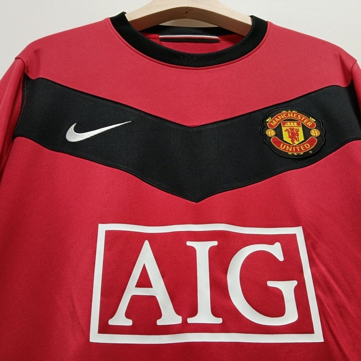 2009/2010 Retro Long sleeveManchester United Home Football Shirt