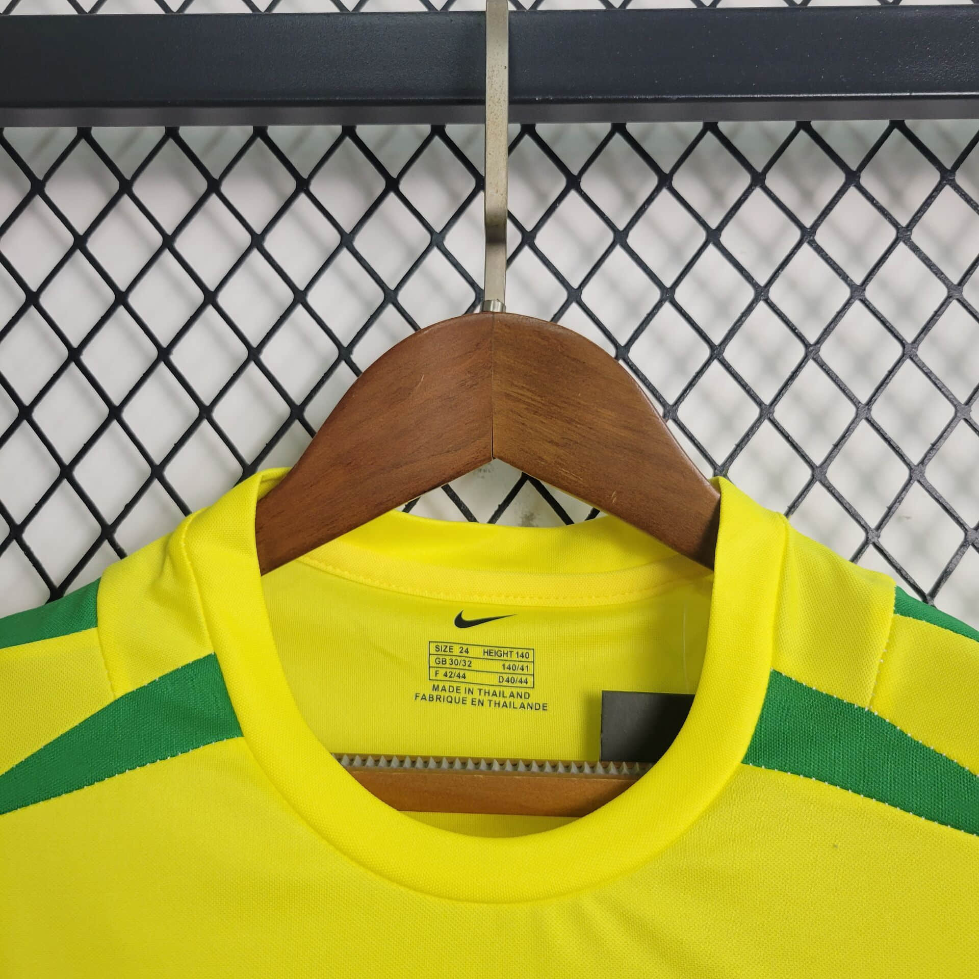 2002 Retro Brazil Home Football Shirt Kids Size