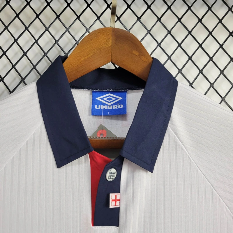 1998 Retro England Home Football Shirt